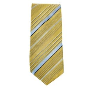 XMI Platinum Silk Tie Blue/Gold